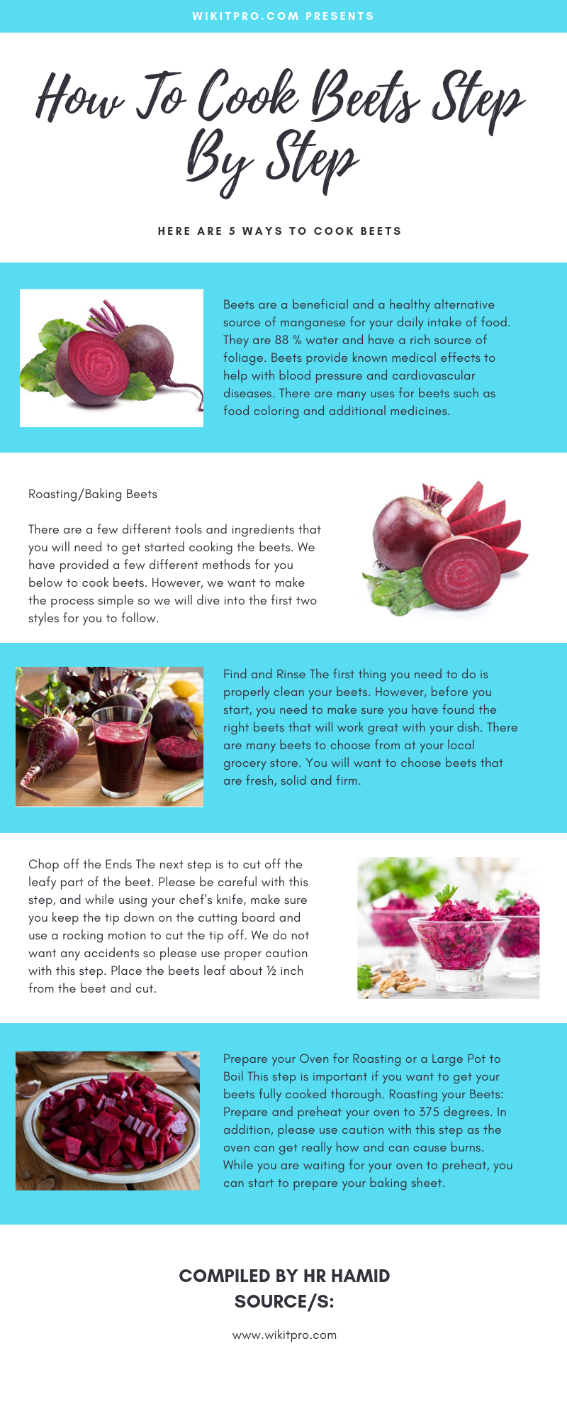 how to cook beets infographic